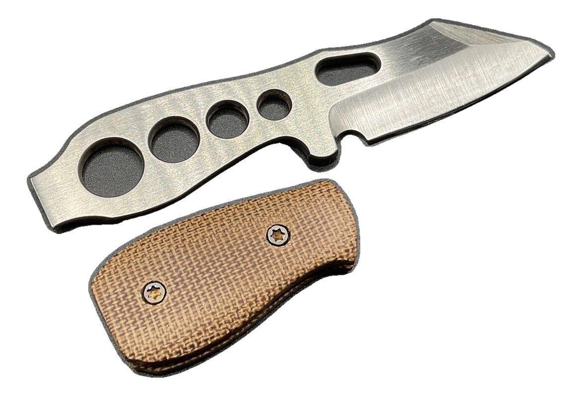 Jason JB Stout Jeremy Horton Possum Fixed Blade Neck Knife Satin Chisel Grind