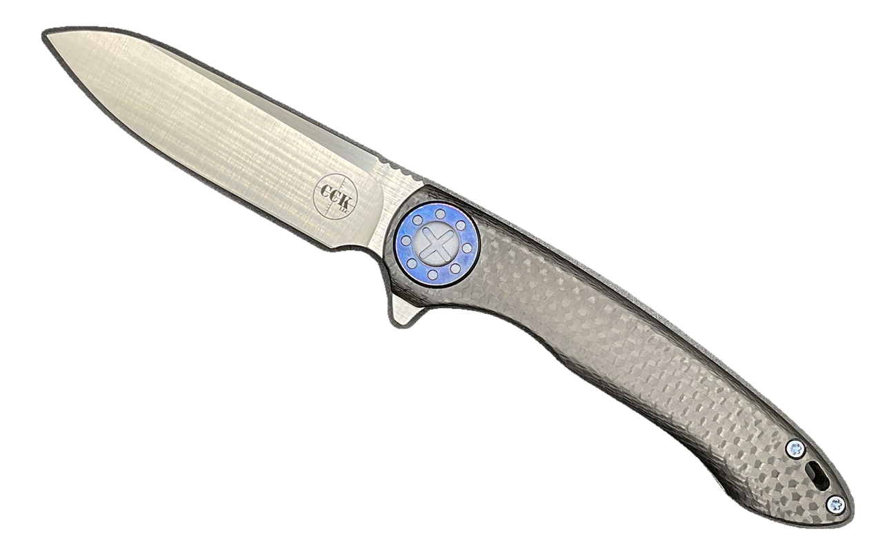 Curtiss Knives Cruze Carbon Fiber Titanium Satin CTS-XHP Flipper