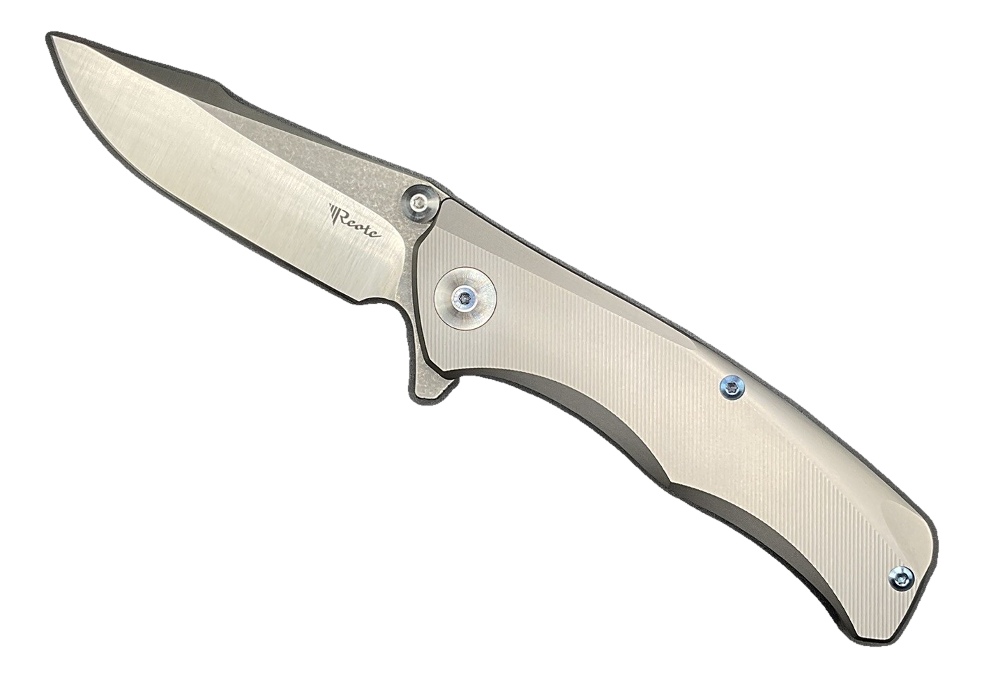 Reate Knives New Torrent Milled Titanium Titanium Satin Harpoon RWL-34