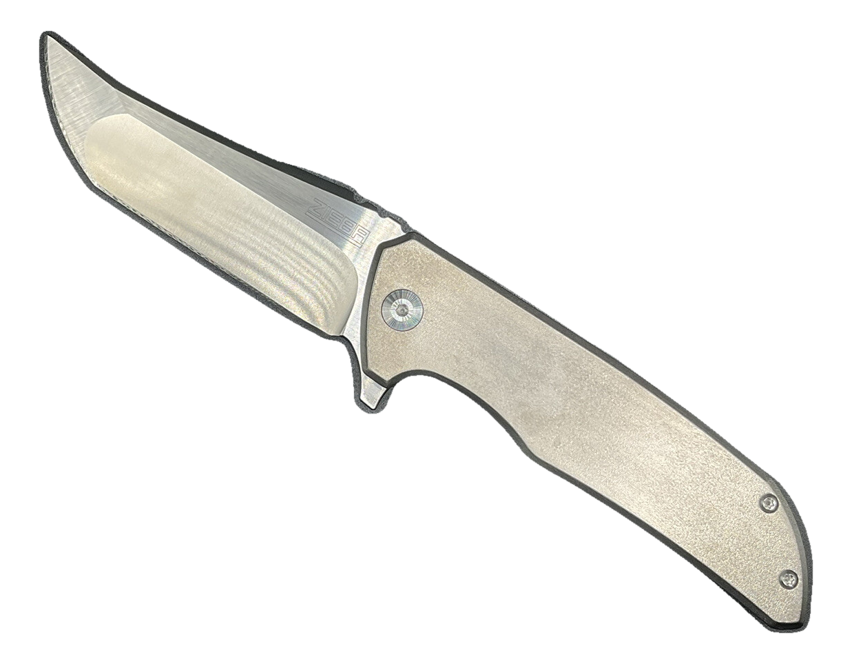 Zieba X NCC Blades Collab ‘Bold’ Satin S35VN Tanto Titanium