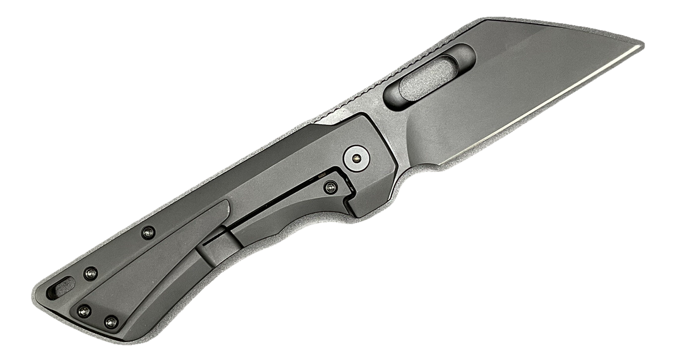 EMP EDC Nymble W Framelock DLC M390 Wharncliffe ‘Black Ops’ Smooth Titanium
