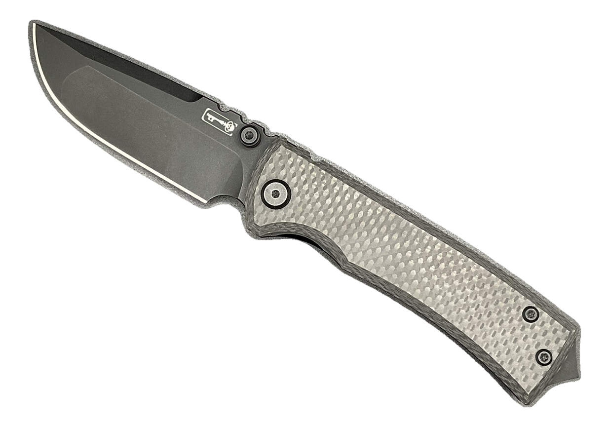 Chaves Knives Street Redencion DP M390 Carbon Fiber Exclusive W/ Skullcrusher