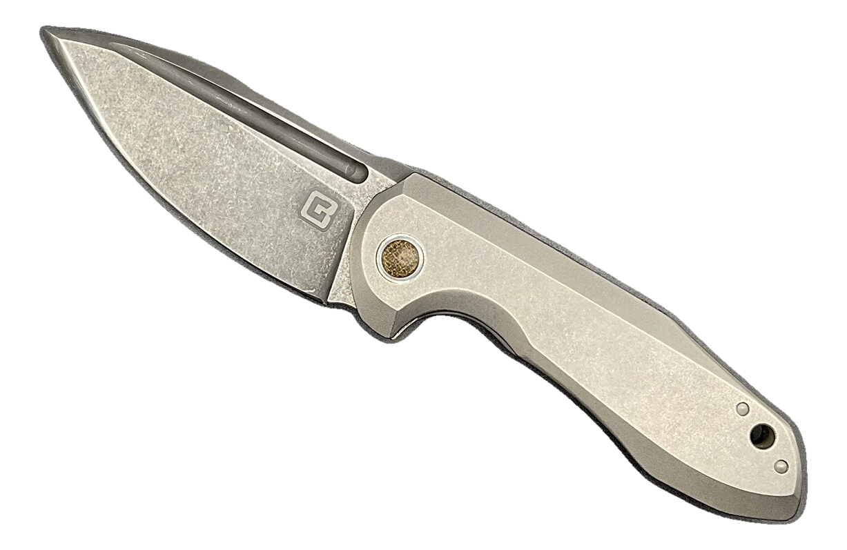 Geoff Blauvelt Tuff Knives Custom One-Off THICC Oddity CTS-XHP Titanium/Micarta