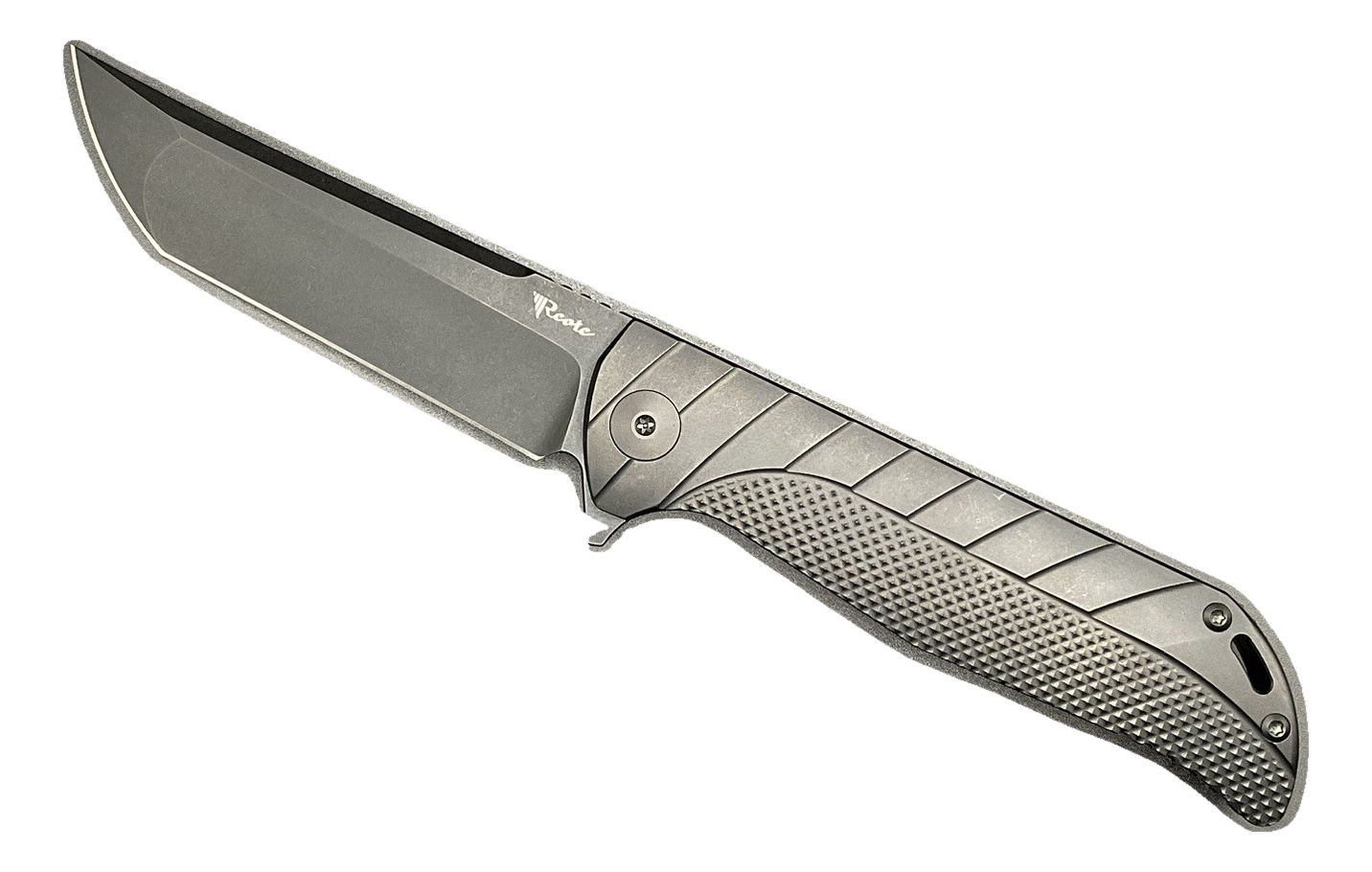 Reate Knives K2 Tanto PVD M390 Stepped Milled Titanium