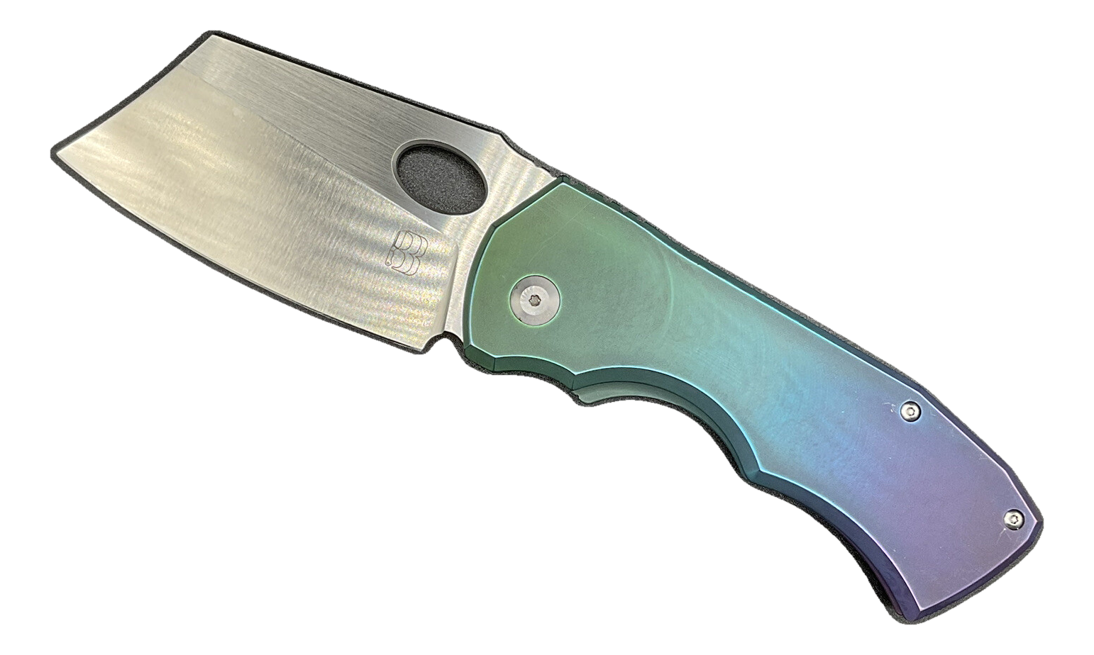 Berg Blades Golem Satin S35VN Faded Anodized Titanium Discontinued Rare